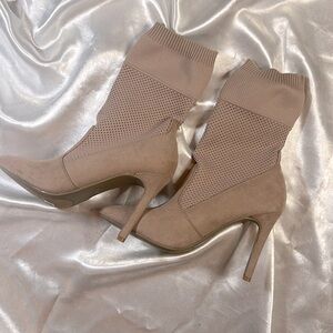 Dark Blush High Heel Boots